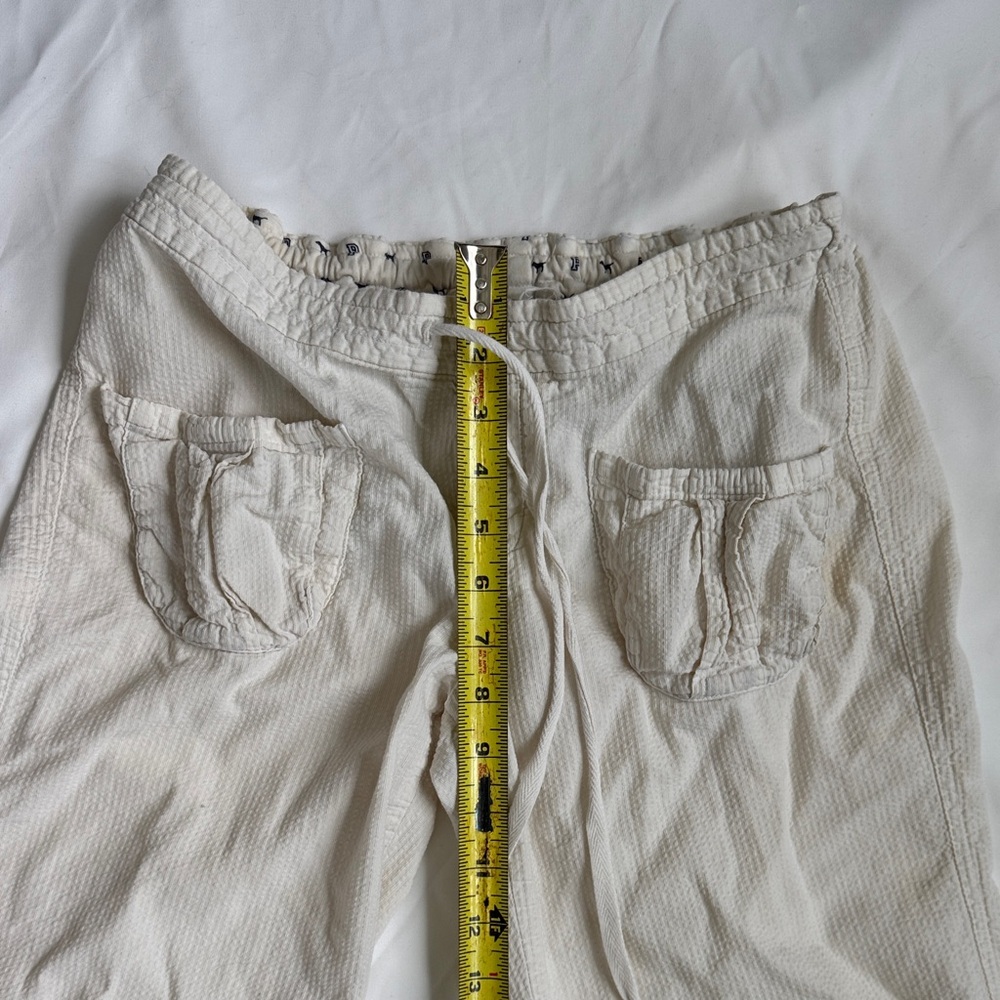 Victoria's Secret 90s Y2K Cream Lounge Pants with PINK Logo - Picture 6 of 11